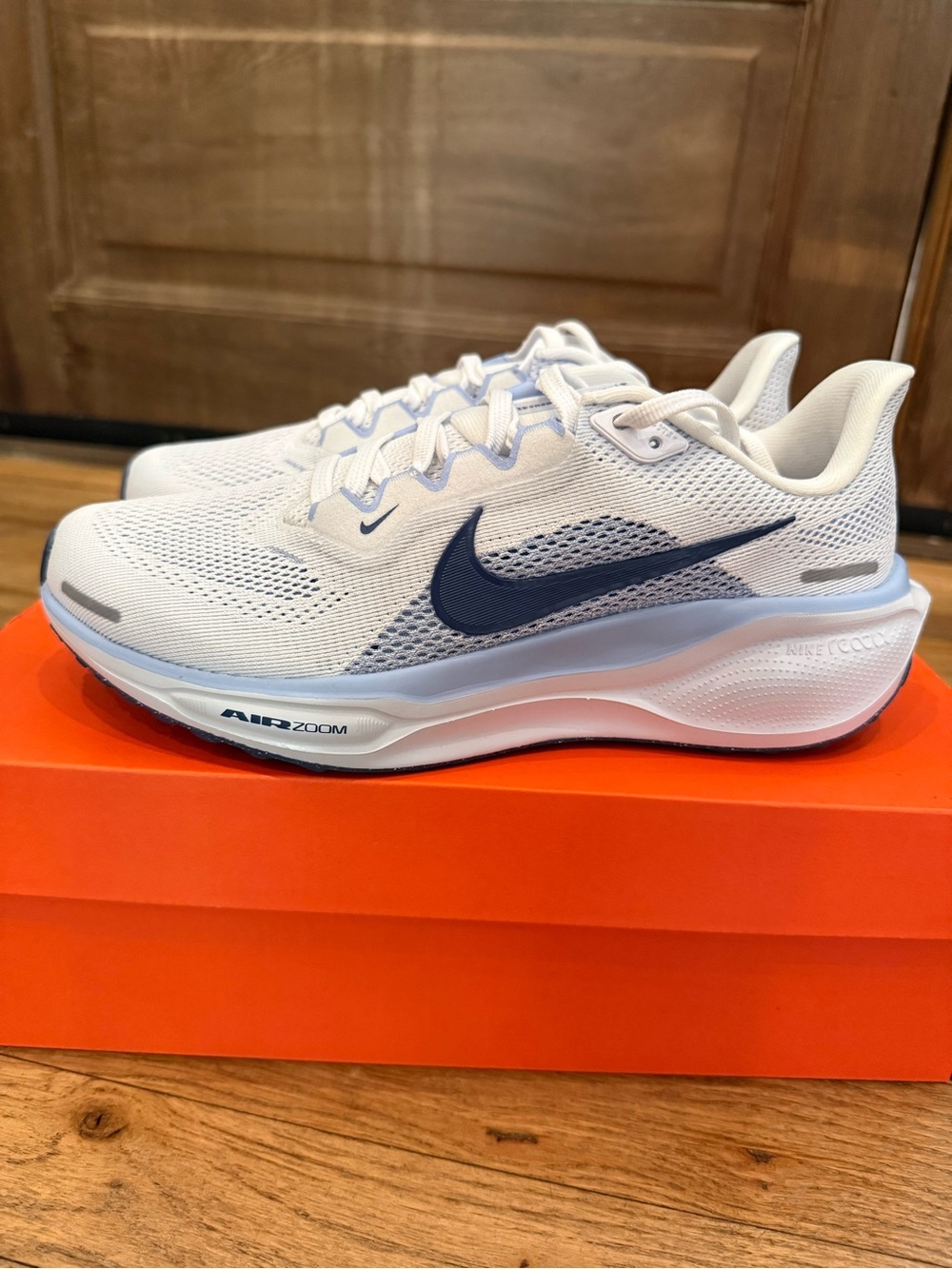 Nike Air Zoom Pegasus 41 Running Shoes White Blue Women’s 7.5